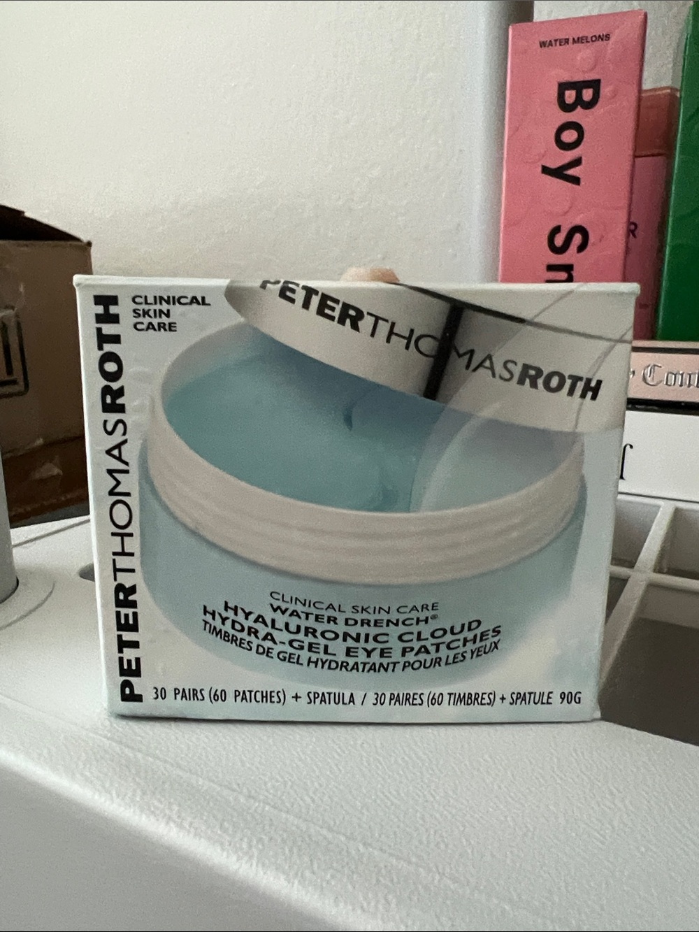 Peter Thomas Roth Hyaluronic Eye Patch Jar - Light Blue & White